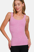 Zenana Ribbed Scoop Neck Tank for Effortless Style