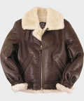 Men’s Brown B3 Sheepskin Leather Jacket