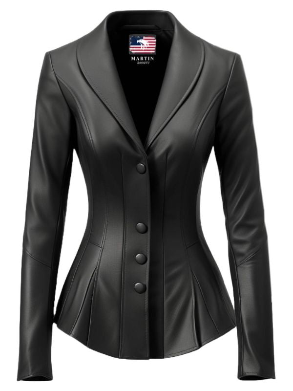 Black Rebel Women’s Black Leather Jacket Blazer