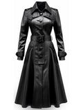 Black Leather Trench Coat – Timeless Style &amp; Modern Elegance