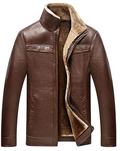 Brown Fur Leather Jacket