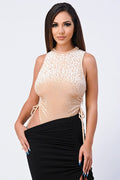 “Extremely IT” Champagne Bodysuit