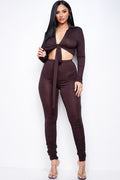 “Lori” Brown Two Piece Set