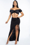 “No Second Chances” Skirt Set