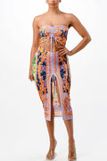 Ruching Midi Skirt Set