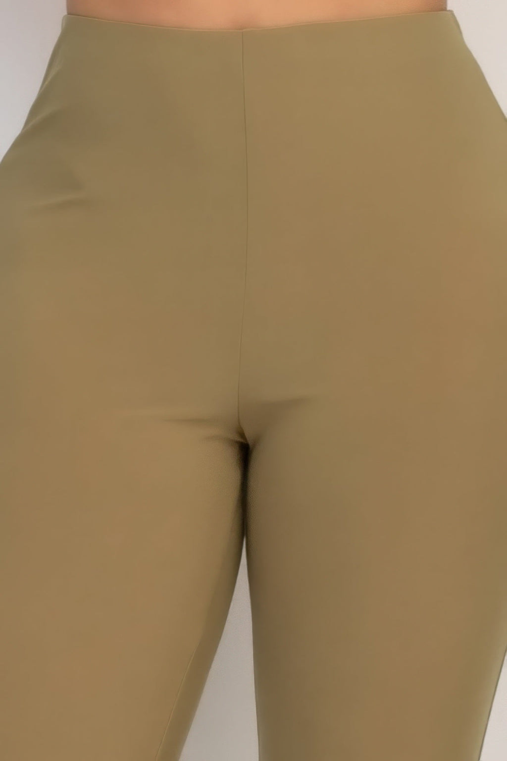 Fit And Flare Elastic Casual Pants