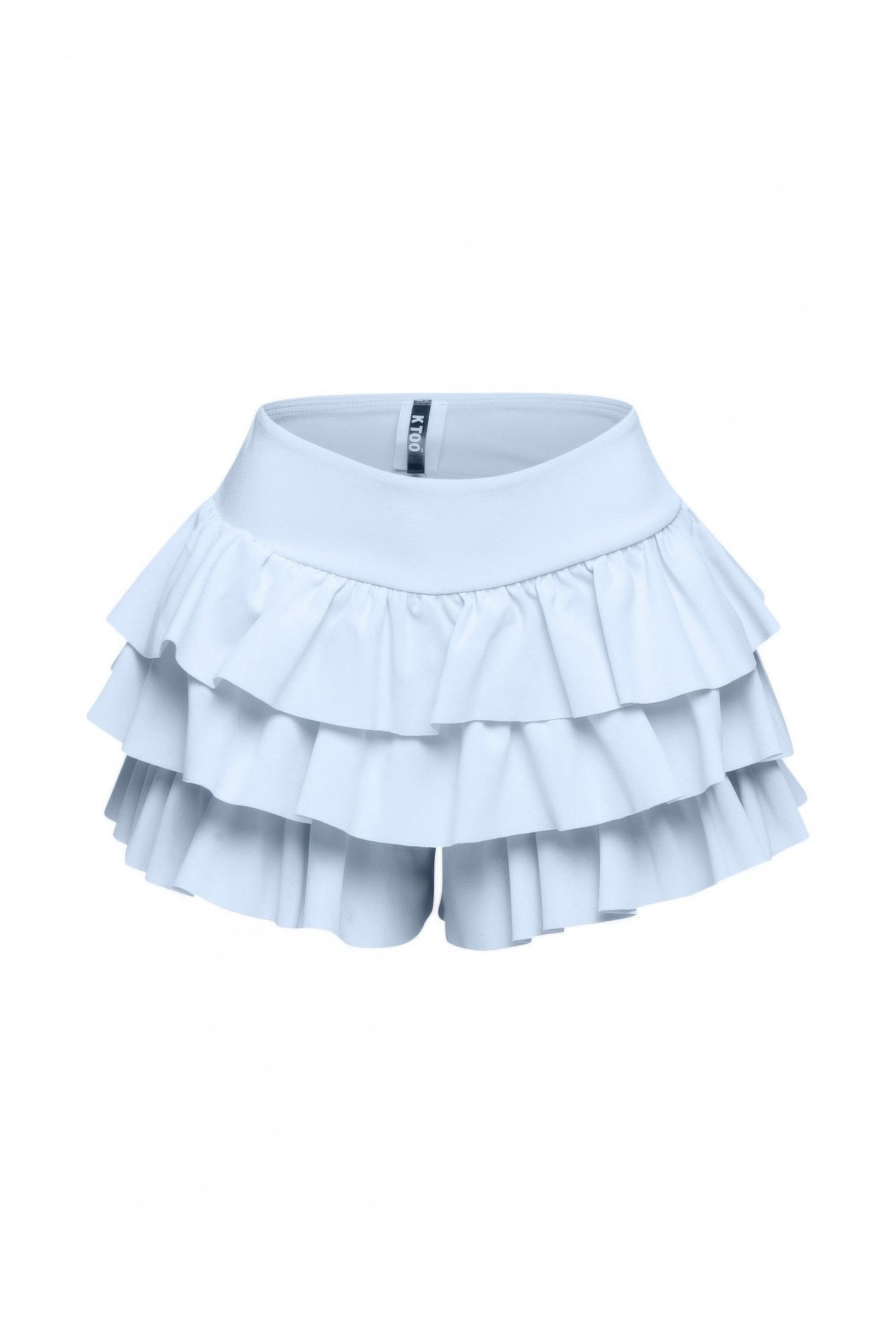 Solid Ruffled Shorts