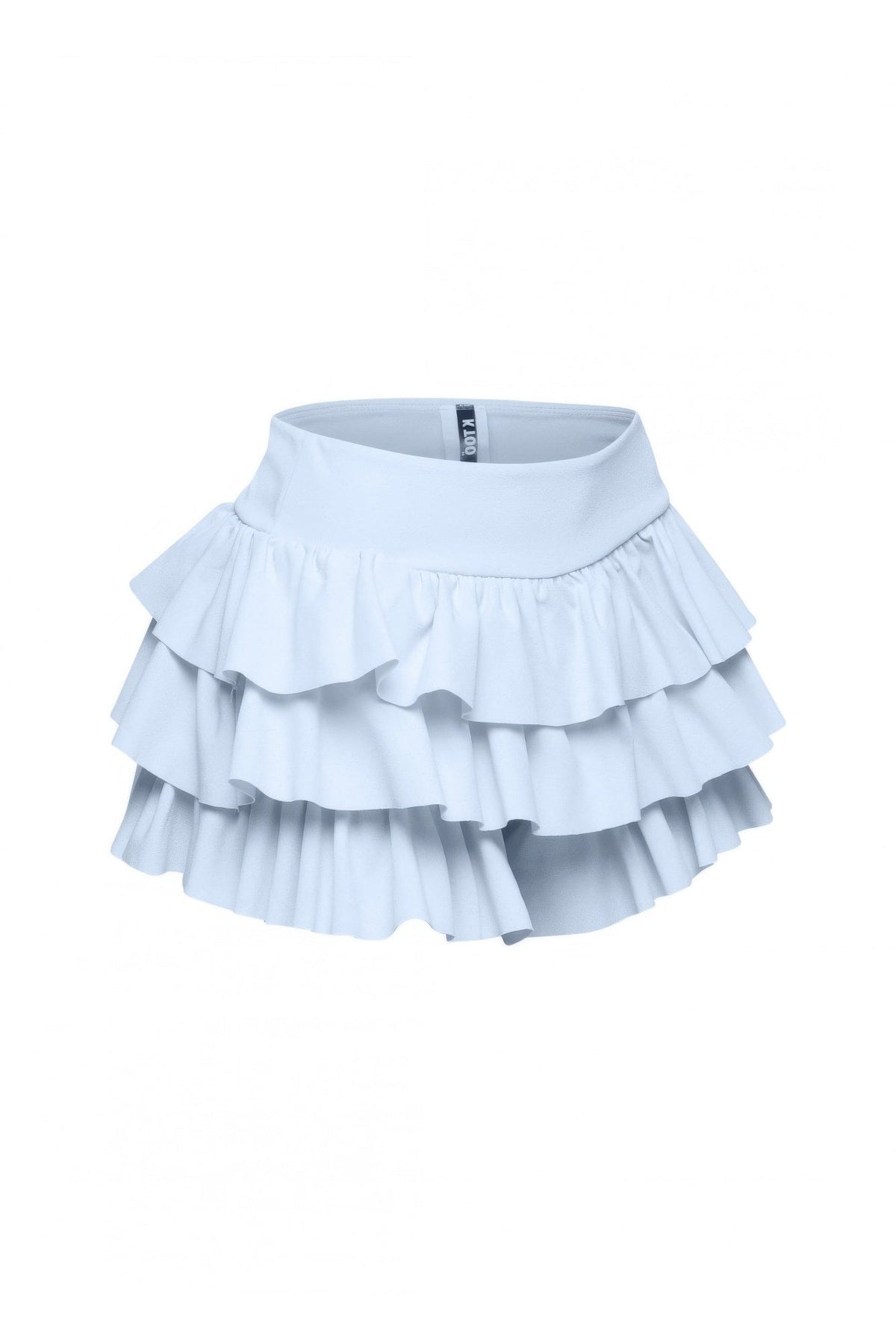 Solid Ruffled Shorts