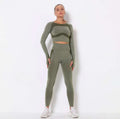 Seamless Long Sleeve Yoga Set