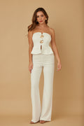 Scrunched Golden Stone Strapless Sets