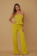 Scrunched Golden Stone Strapless Sets