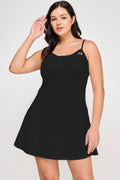 Fit & Flare Scuba Crepe Dress