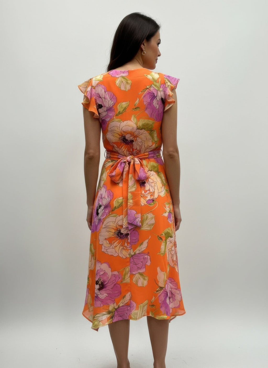 Shelby & Palmer Floral Ruffled Sleeve