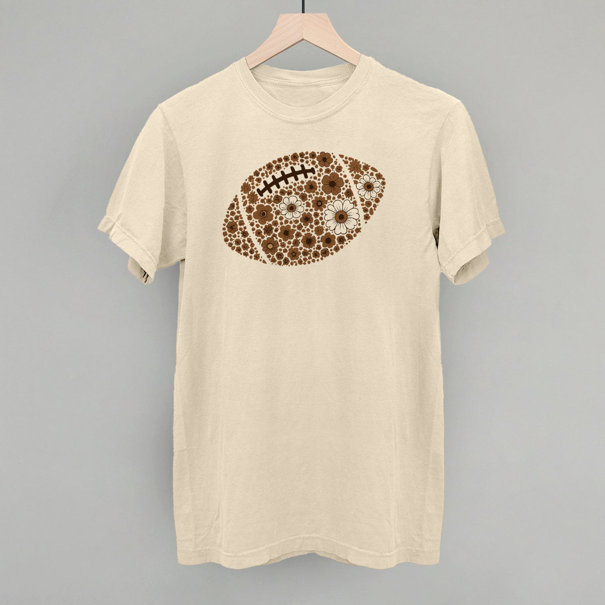 Floral Football Brown