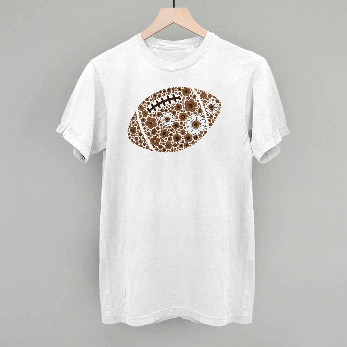 Floral Football Brown