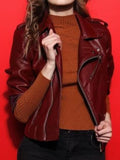 Erica Red Leather Jacket