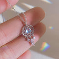 Tassel Moonstone Charm Necklace for Women Creative Pendant