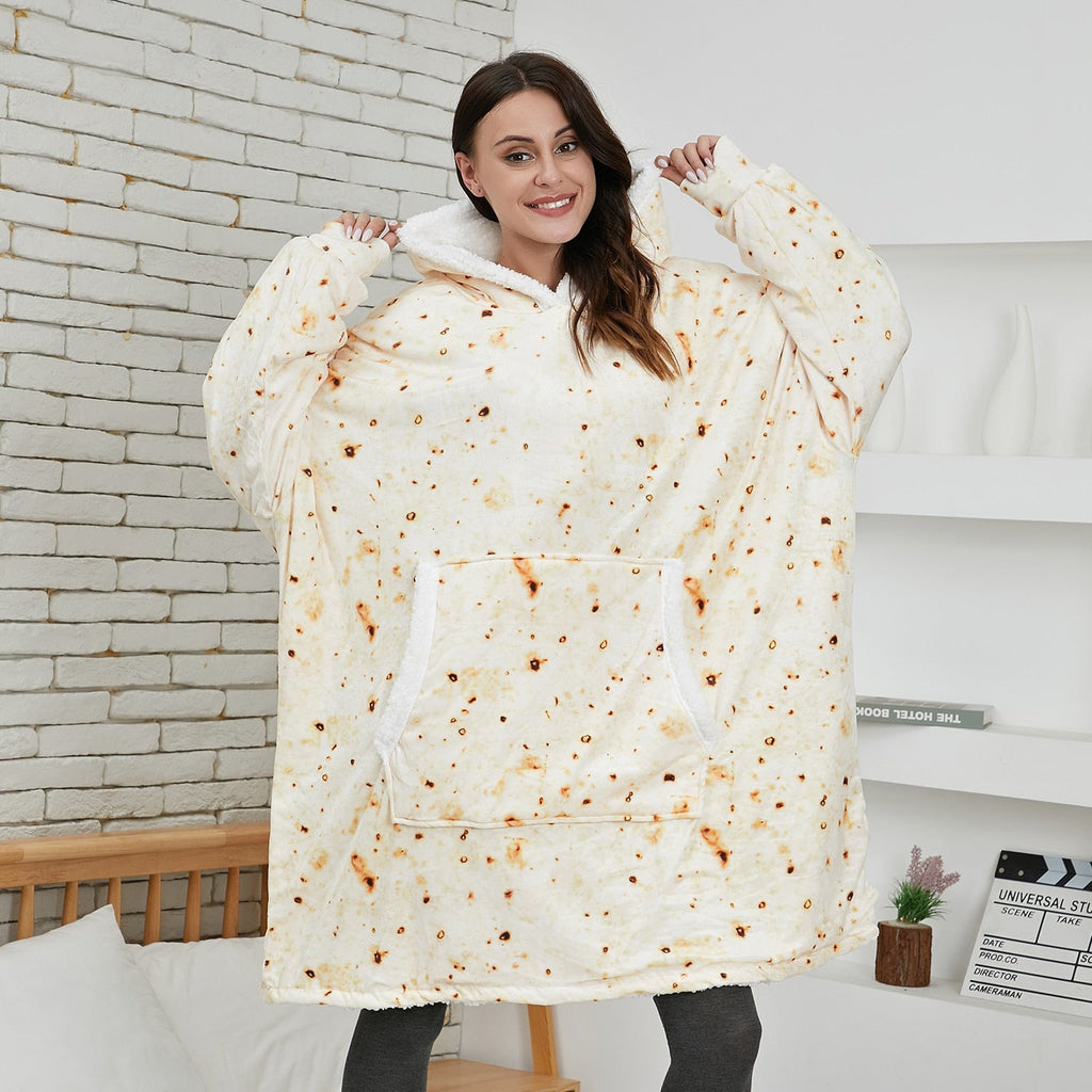 Oversized Hoodie Sweatshirt Women Tie Dye Hoodies Fleece Giant Wearable Blanket