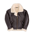 Men’s Shearling B3 Fur Hoodie Style Bomber Coat
