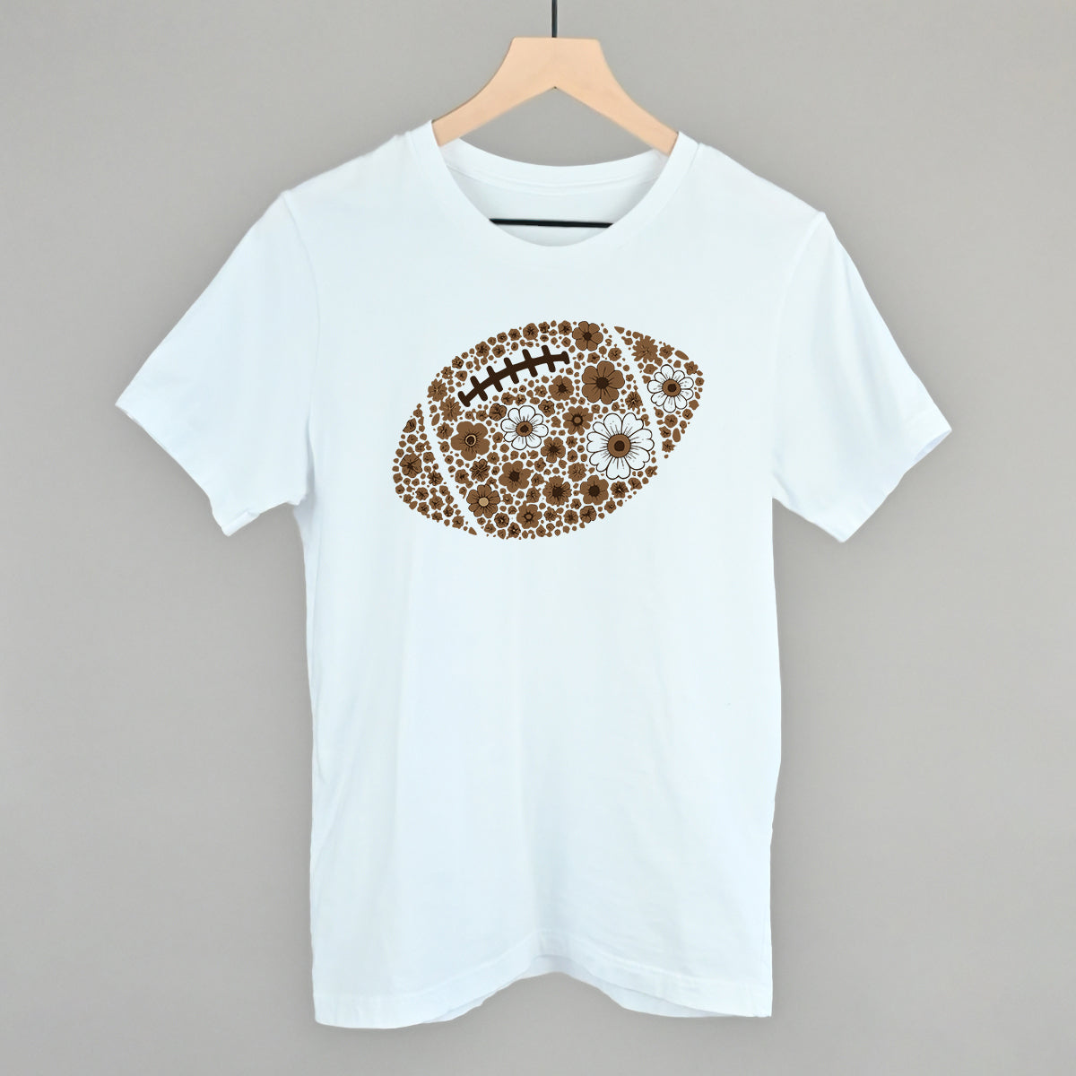 Floral Football Brown