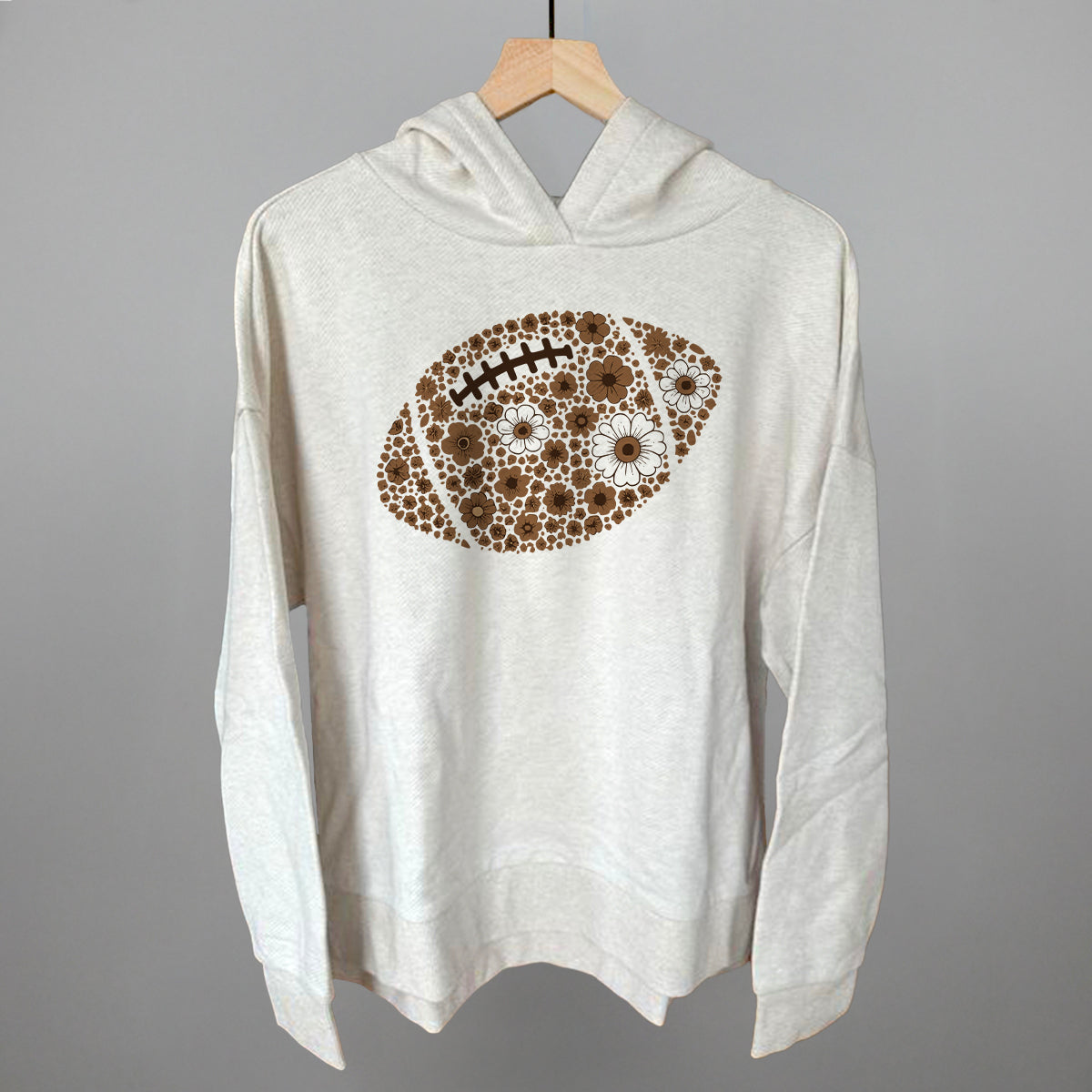 Floral Football Brown