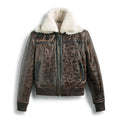 Men’s Shearling RAF Aviator Leather Bomber Jacket