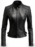 Lucinda Black Leather Stylish Jacket