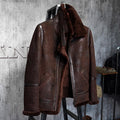 Men’s B3 Sheepskin Brown Shearling Leather Jacket