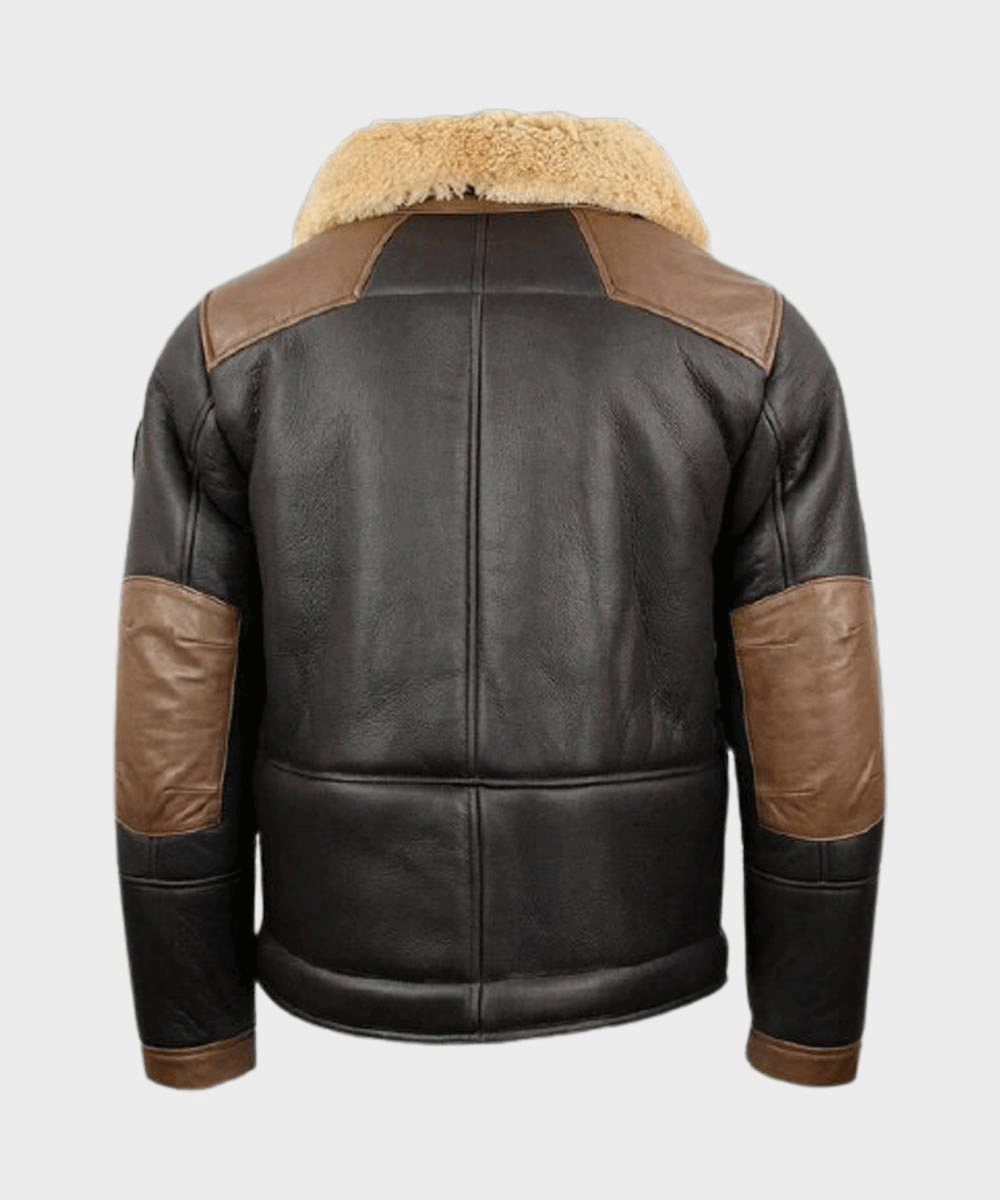 Men’s Shearling Black B3 Bomber Jacket