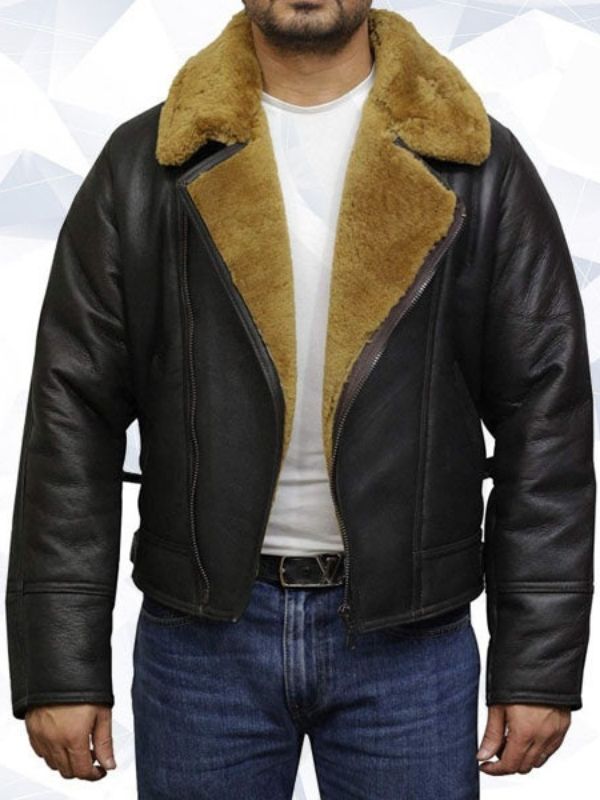 Men’s Leather Shearling Sheepskin Jacket