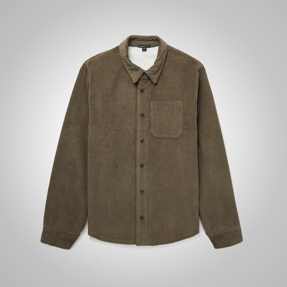 Men’s Soft Shearling Corduroy Jacket