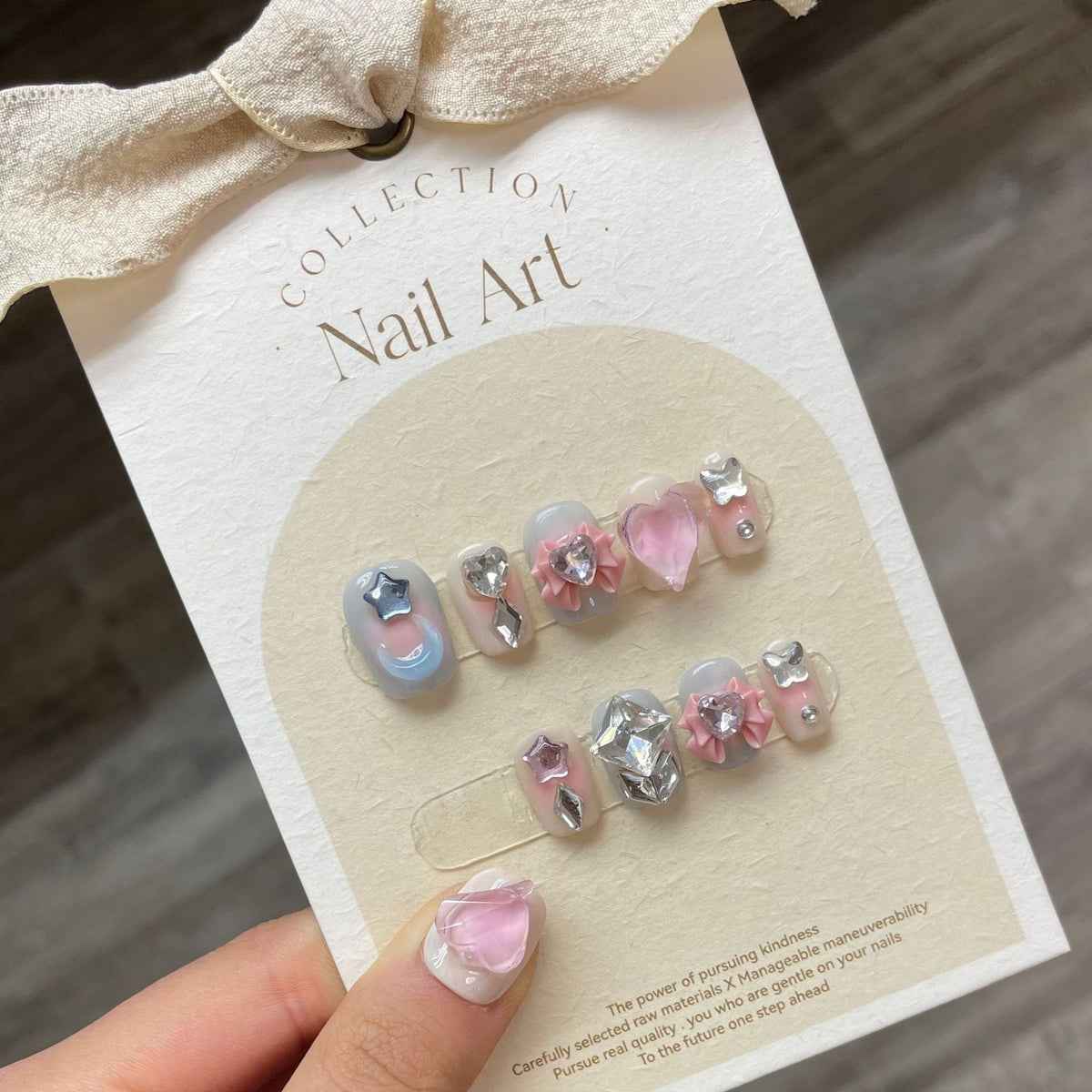 1024- Handmade press on nails fake nails removable