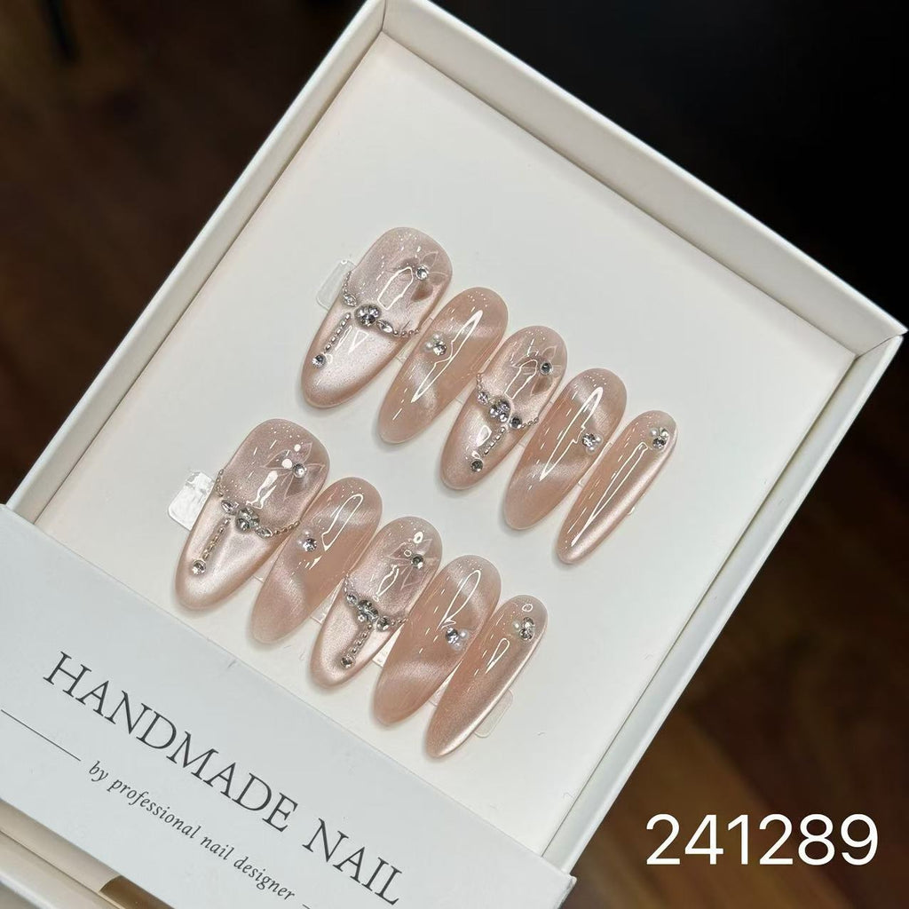 1030- Handmade press on nails fake nails removable