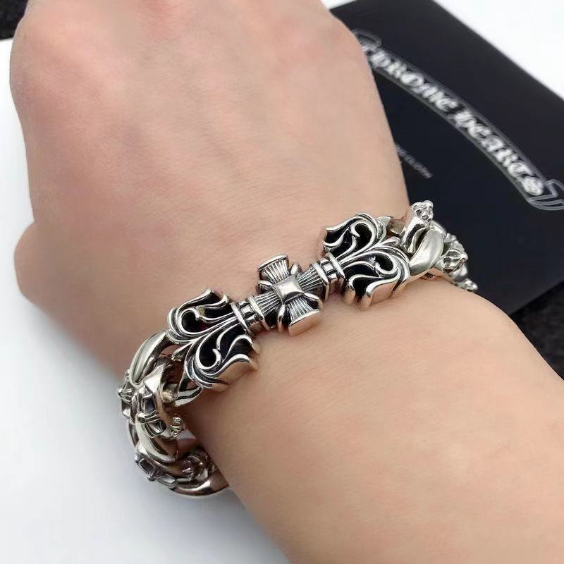 Retro domineering bracelet hip-hop personality men's cross bracelet