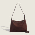Autumn and winter suede matte suede shoulder bag, vintage commuter hobo bag, shoulder crossbody bag