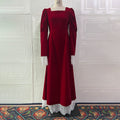 Fall Long Elegant Graceful Waist Dress