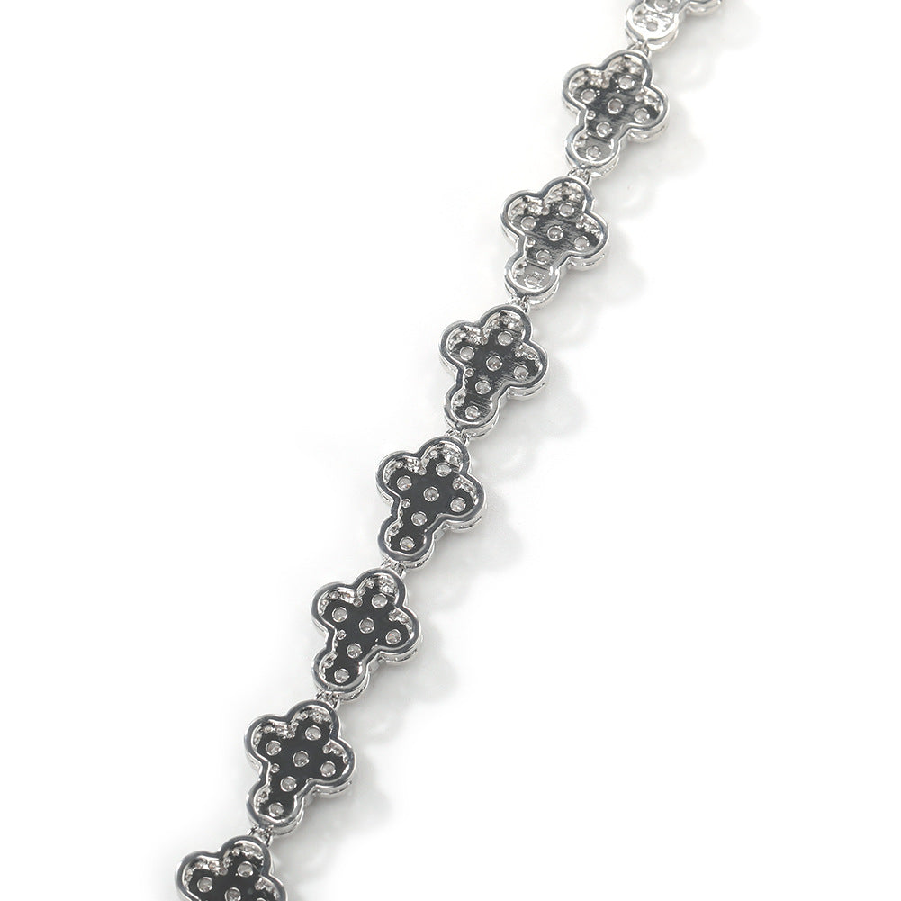diamond necklace cross moissanite chain