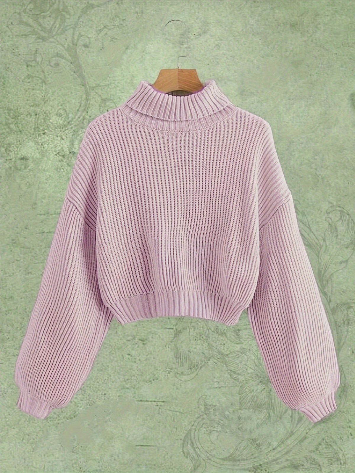 Turtle Neck Sweater Elegant Long Sleeve