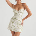 Summer Women Clothing Sexy Floral Backless A line Dress Women Dress