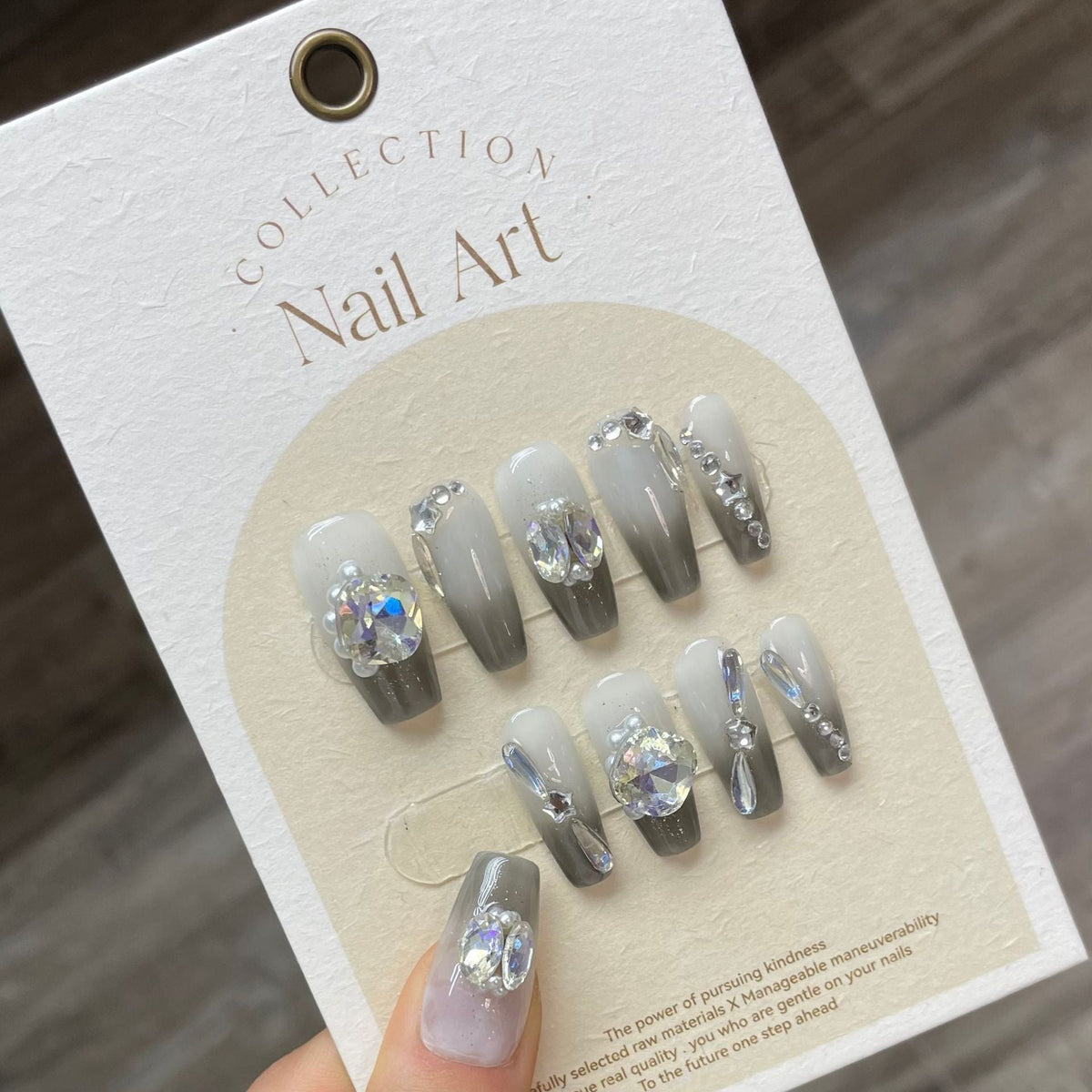 1022- Handmade press on nails fake nails removable
