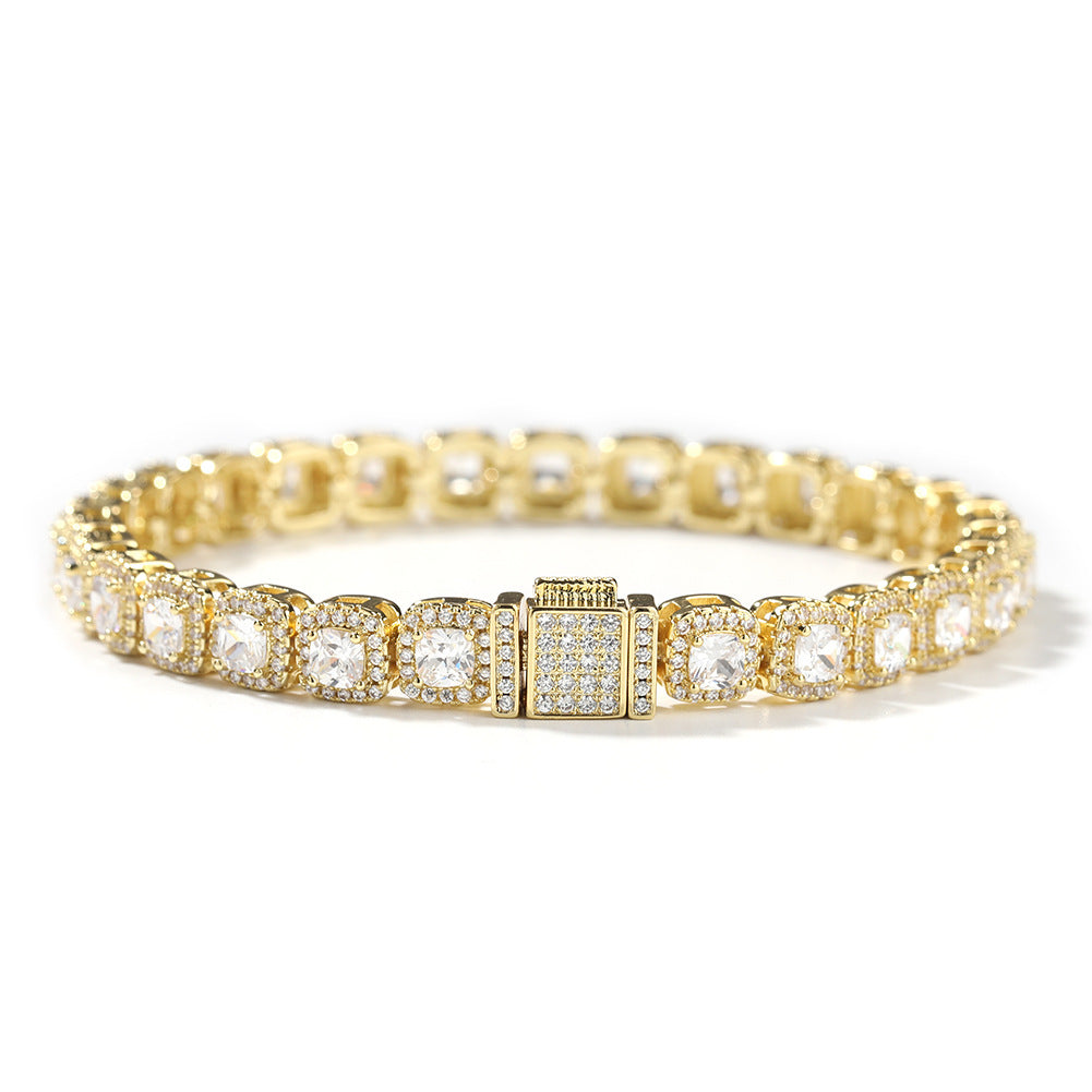 mens gold Gold Plated Rock Candy Chain necklace