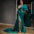 Cocktail Fishtail Gold Dress Host Stage Performance Model Small Trailing Slim Fit Elegant Evening Dress