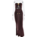 Summer Sexy Package Hip Maxi Dress Sexy Tube Top Solid Color Pleated Dress