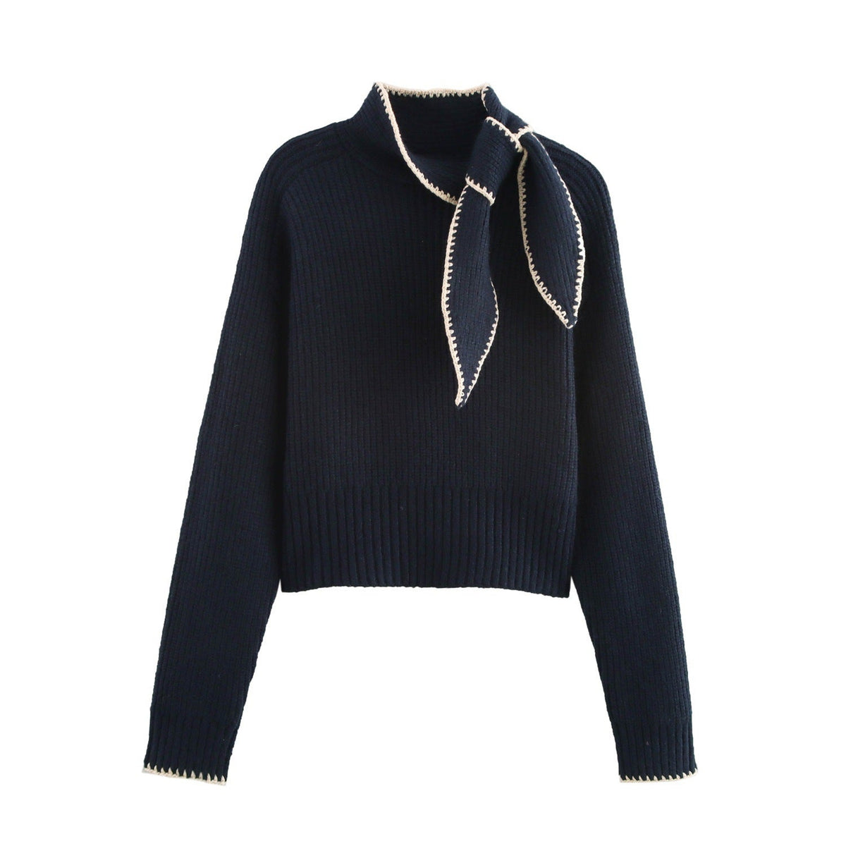 Sweet  Sweater Bow Detail Knit