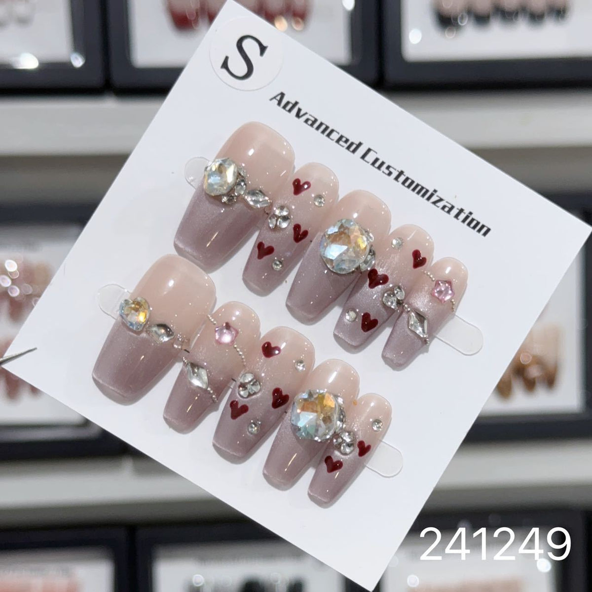 1030- Handmade press on nails fake nails removable