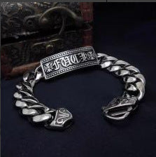 Retro domineering bracelet hip-hop personality men's cross bracelet