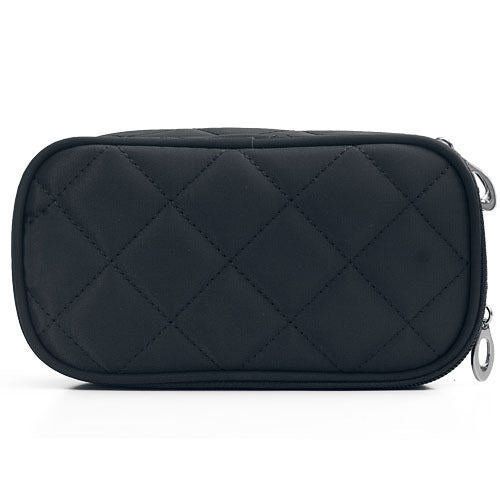 Nylon Cosmetic Bag, Waterproof Geometric Rhombus Cosmetic Wash Bag, makeup bag with compartments for College Dorm Camp Gym
