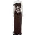 Women Clothing Summer Sexy Sexy Strap Lace Dress