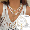 starfish necklace shell rice bead gravel necklace