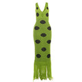 Autumn Sexy Hip Knitwear Dress Black Polka Dot Dress Swing Tassel Dress